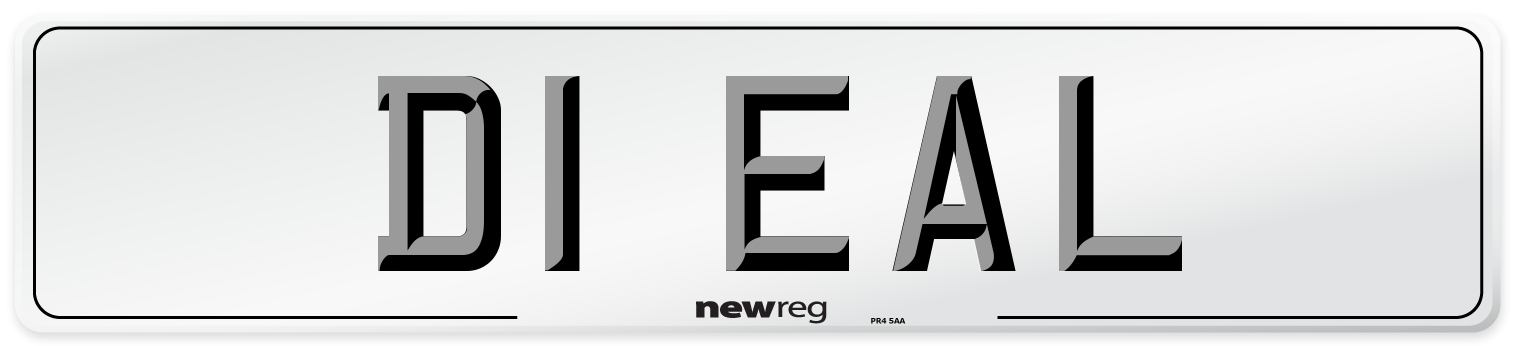 D1 EAL Number Plate from New Reg